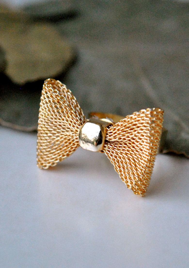 Gold Pretty Little Bow (Acr08)