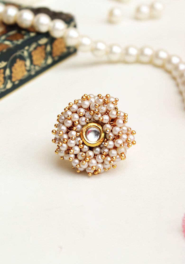Gold Pearly Delight Ring