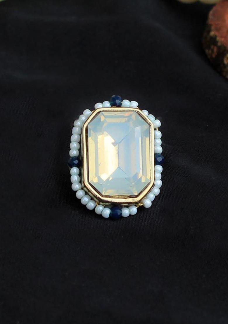 Blue Sky Crystal Ring