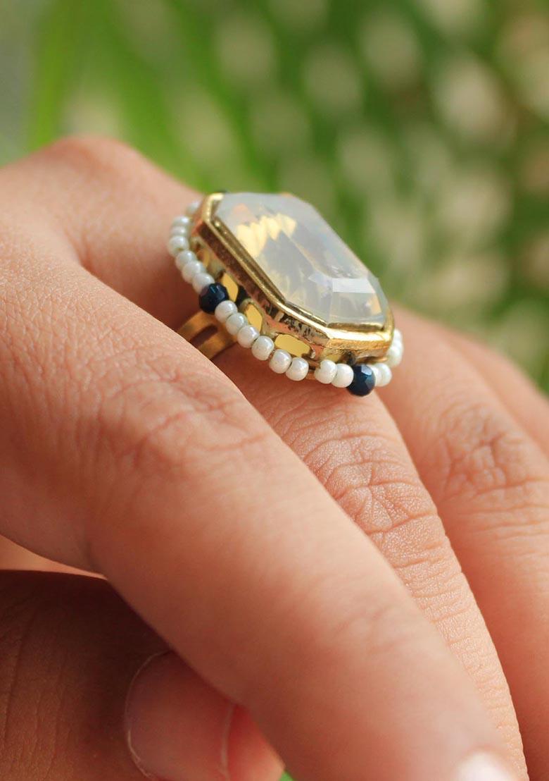 Blue Sky Crystal Ring