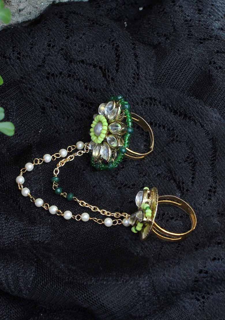 Multi Clover Inspired Two Finger Ring