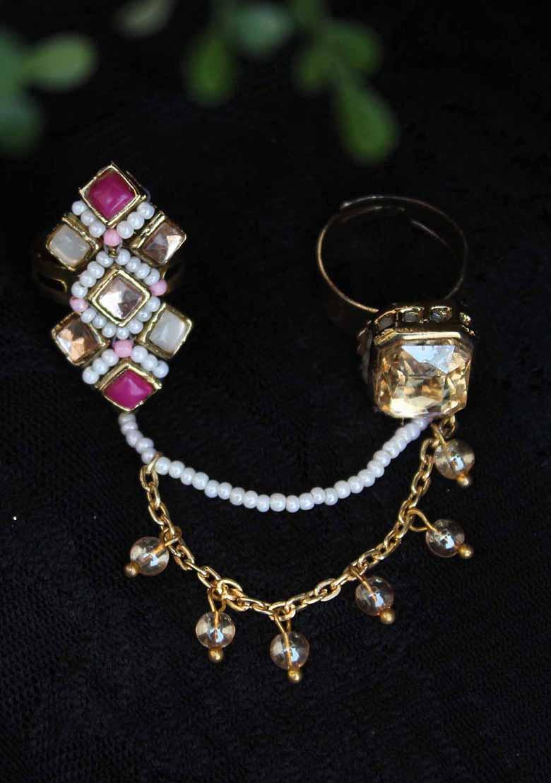 Multi Champere Cocktail Ring