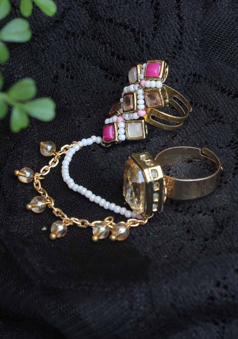 Multi Champere Cocktail Ring