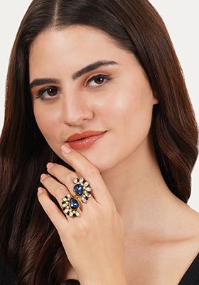 Multi Blues Hues Rings