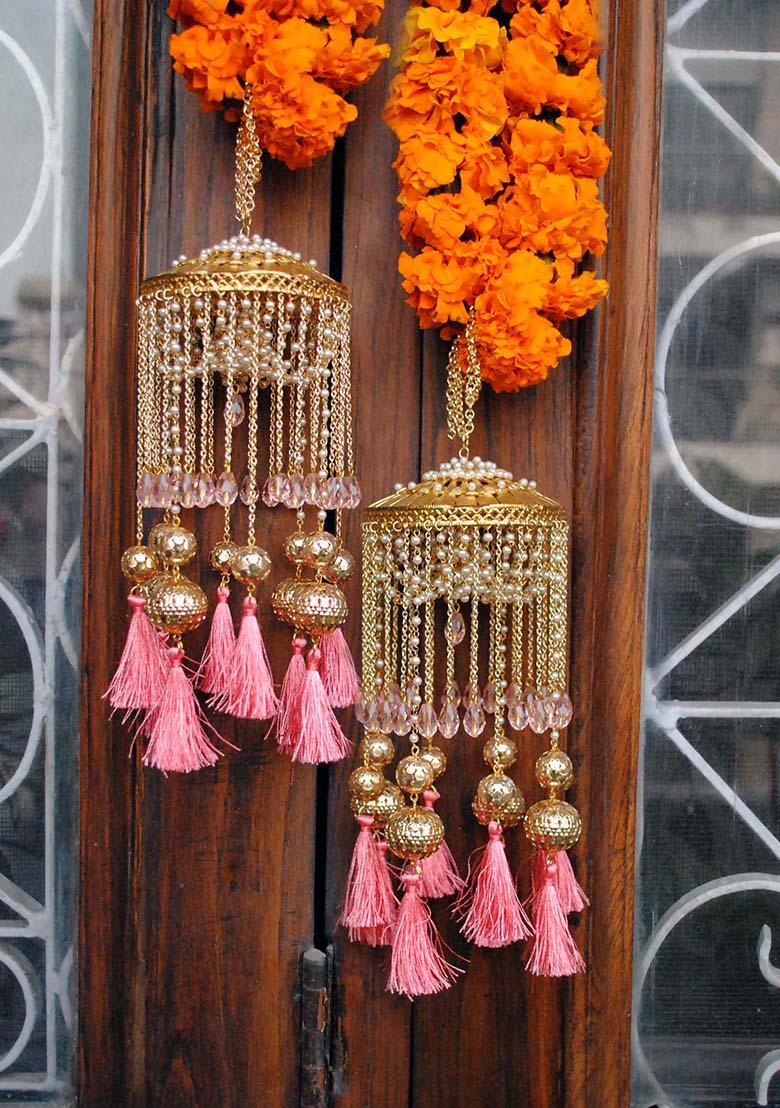 Pink Chandelier Kaleera With Tassels