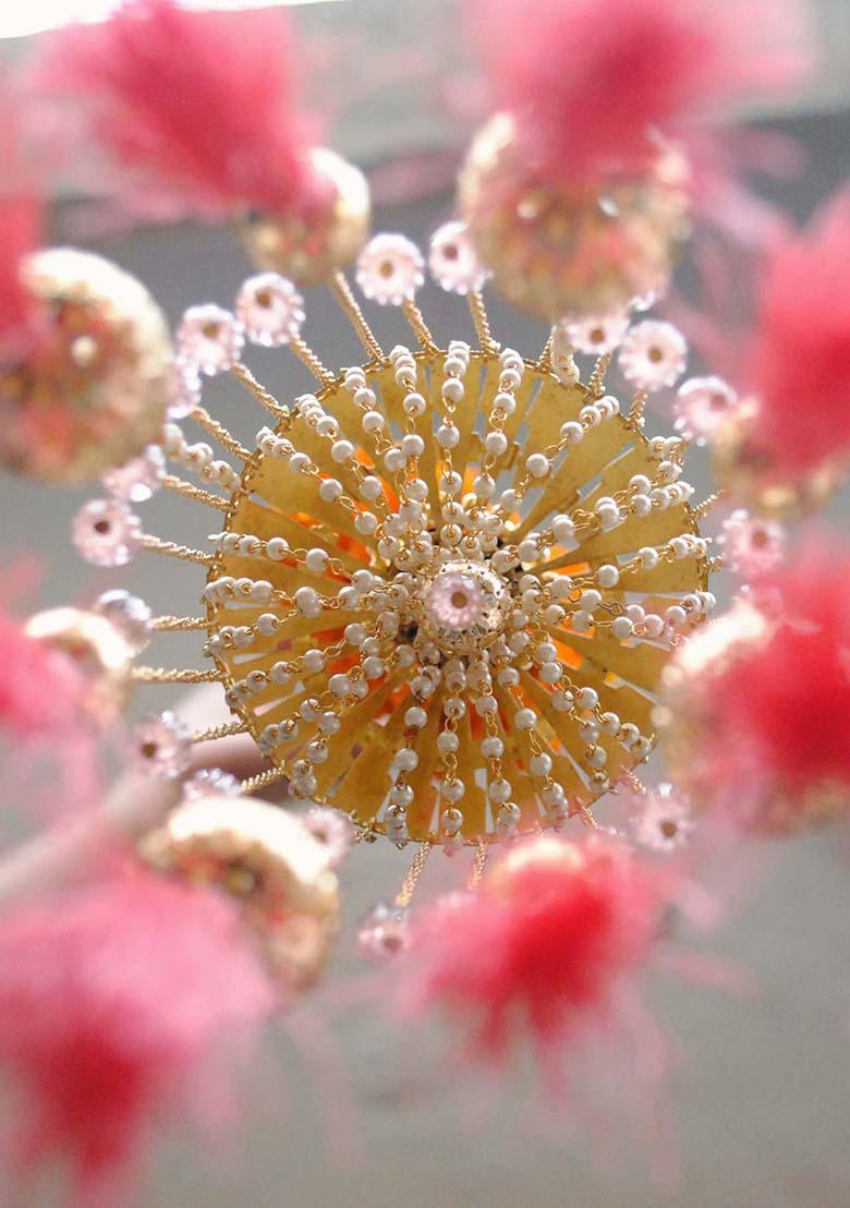Pink Chandelier Kaleera With Tassels