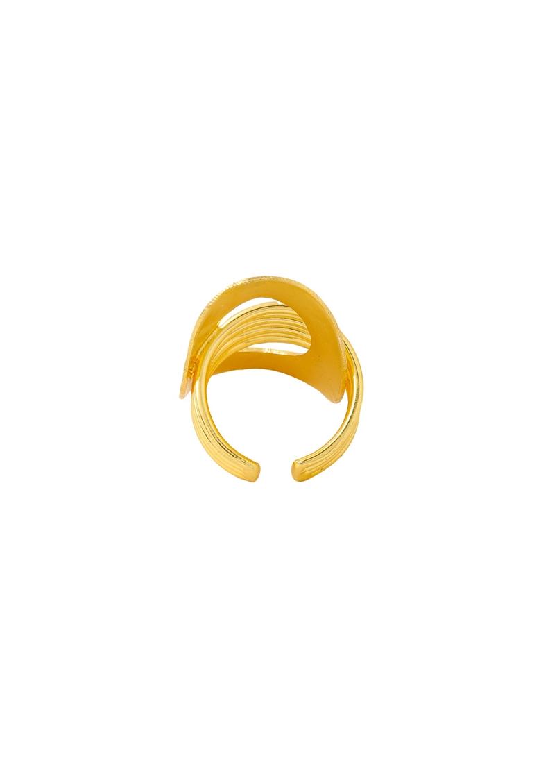 Gold Western Gold Plated Adjustable Finger Ring