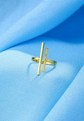 Gold Western Gold Plated Adjustable Finger Ring