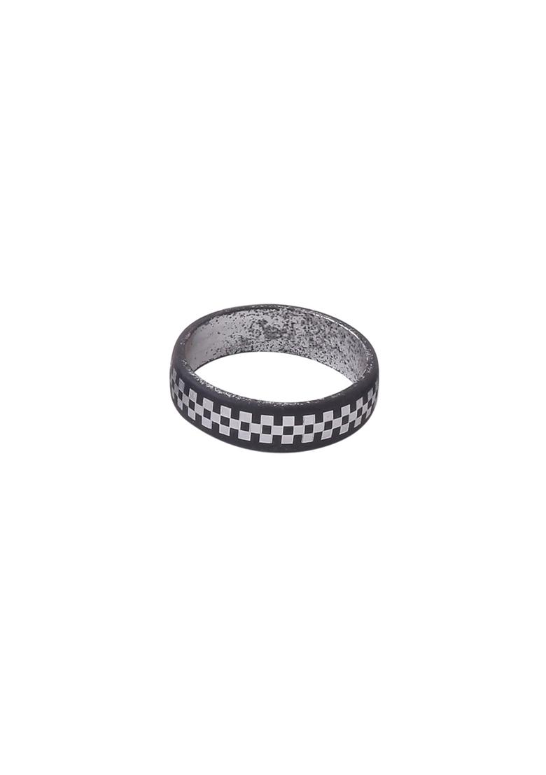 Black Metal Ring For Men