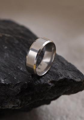 Black Stainlessteel Finger Ring For Men