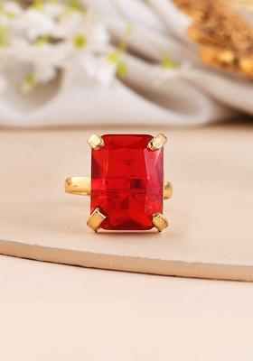 Gold Plated Topaz Opal Ring