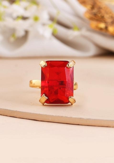 Gold Plated Topaz Opal Ring