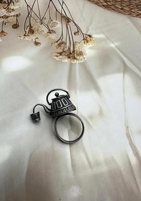 Black Silver Plating Rings