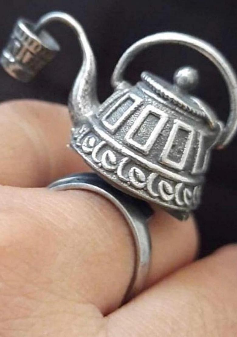 Black Silver Plating Rings