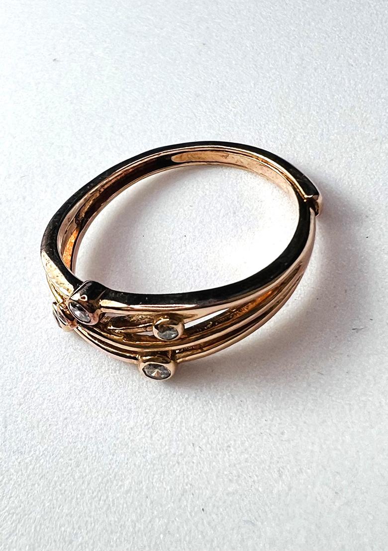 Rose Gold Rose Gold Adjustable 925 Sterling Silver Ring