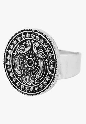 Silver Plain Silver Plated  Ring