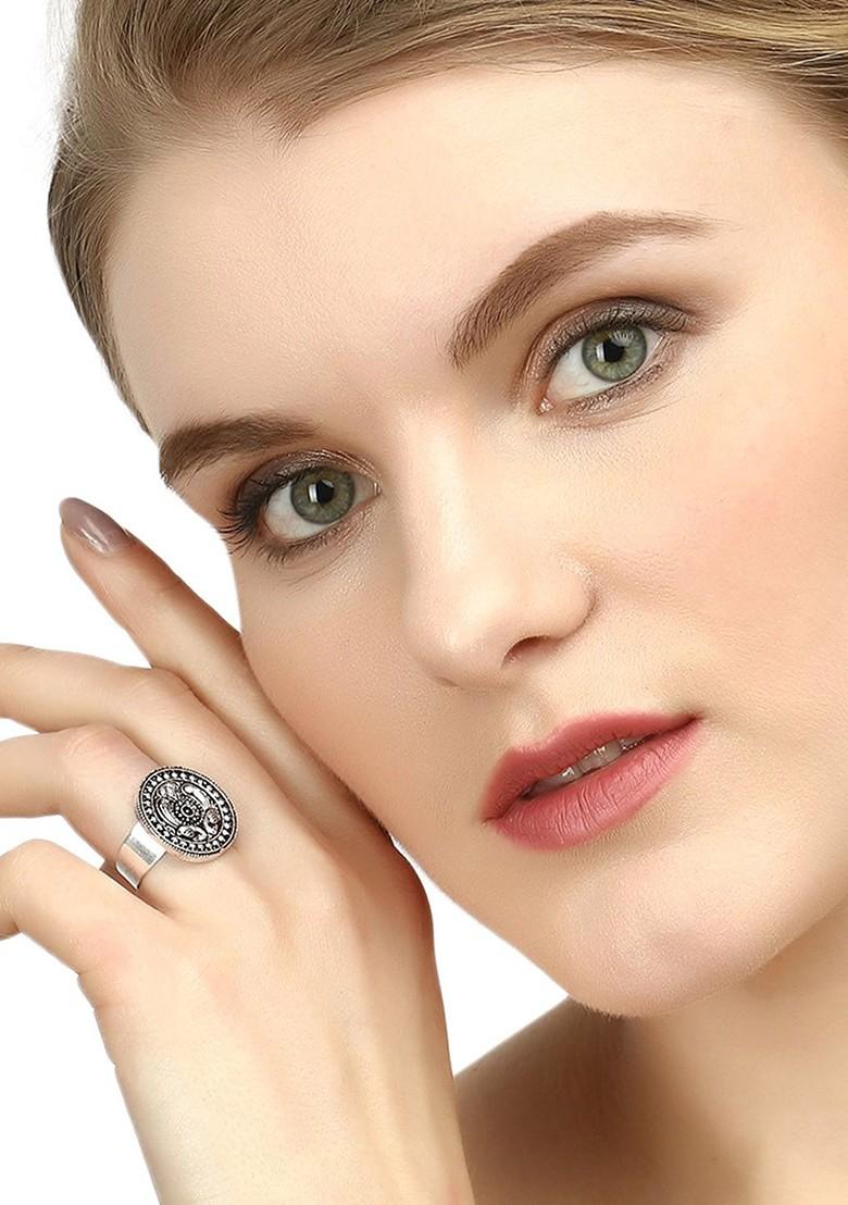 Silver Plain Silver Plated  Ring