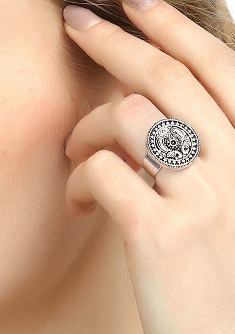 Silver Plain Silver Plated  Ring