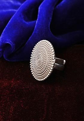 Silver Plain Silver Plated  Ring