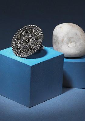 Silver Plain Silver Plated  Ring