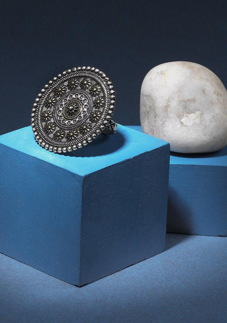 Silver Plain Silver Plated  Ring