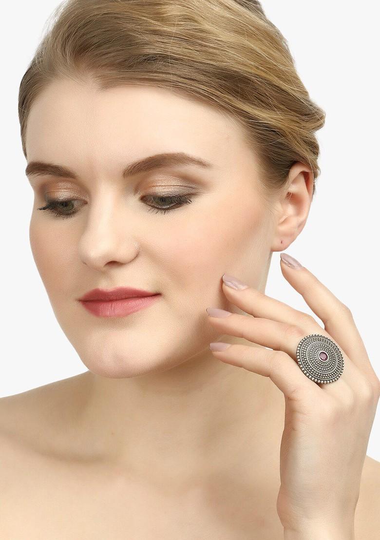 Silver Plain Silver Plated  Ring