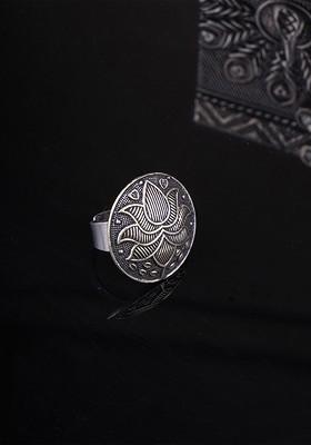 Silver Plain Silver Plated  Ring