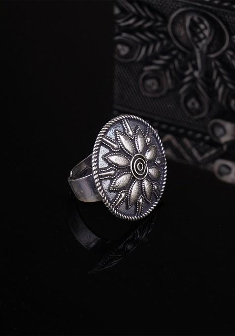 Silver Plain Silver Plated  Ring