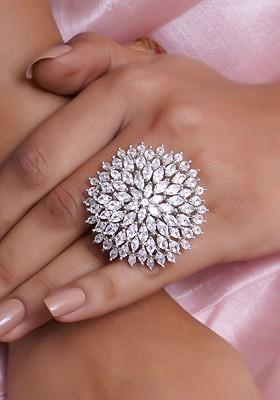 Silver Plain Rhodium Plated Ring