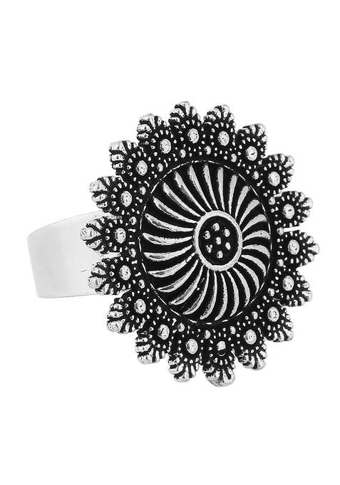 Silver Plain Silver Plated  Ring