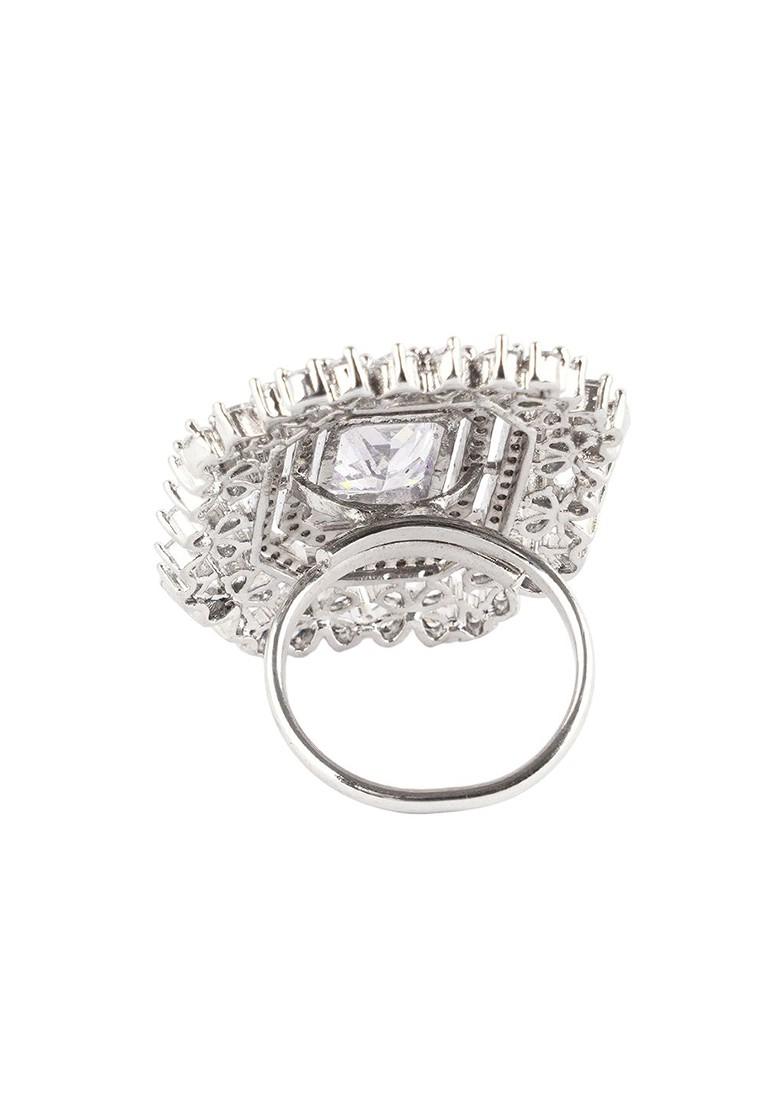 Silver Plain Rhodium Plated Ring