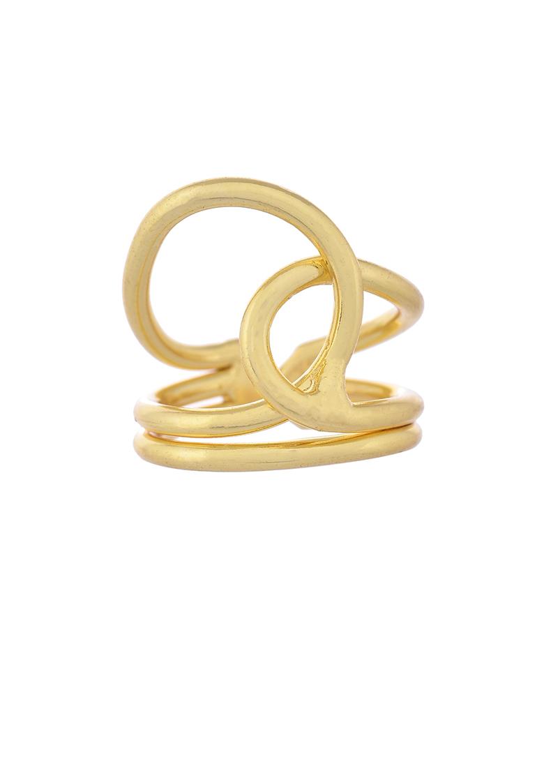 Gold Plated Designer Anti Tarnish Finger Ring