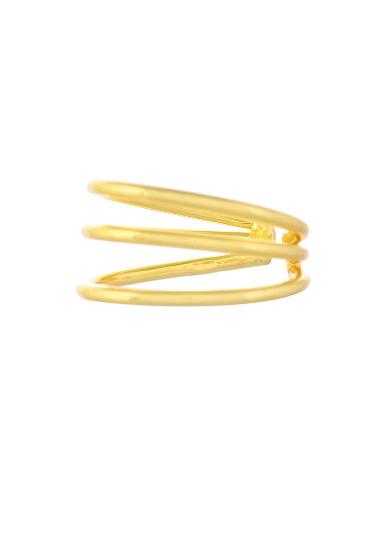 Gold Plated Antitarnish Muti Layer Finger Ring