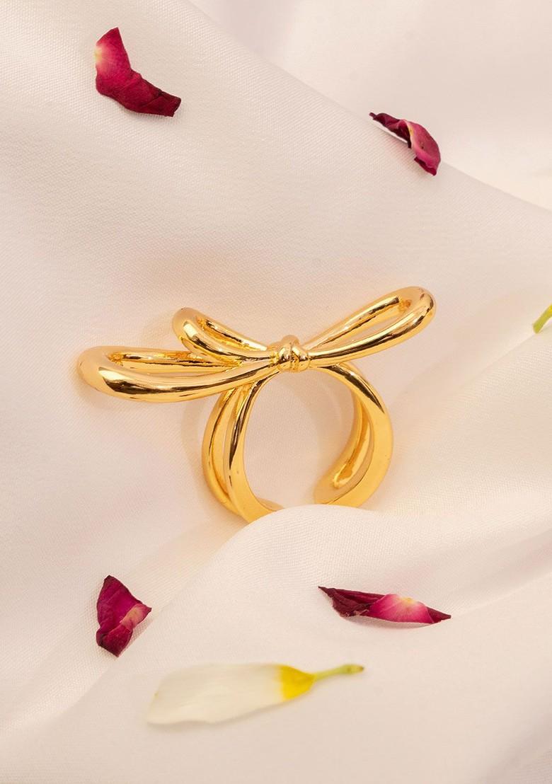 Gold Plated Adjustable Finger Ring