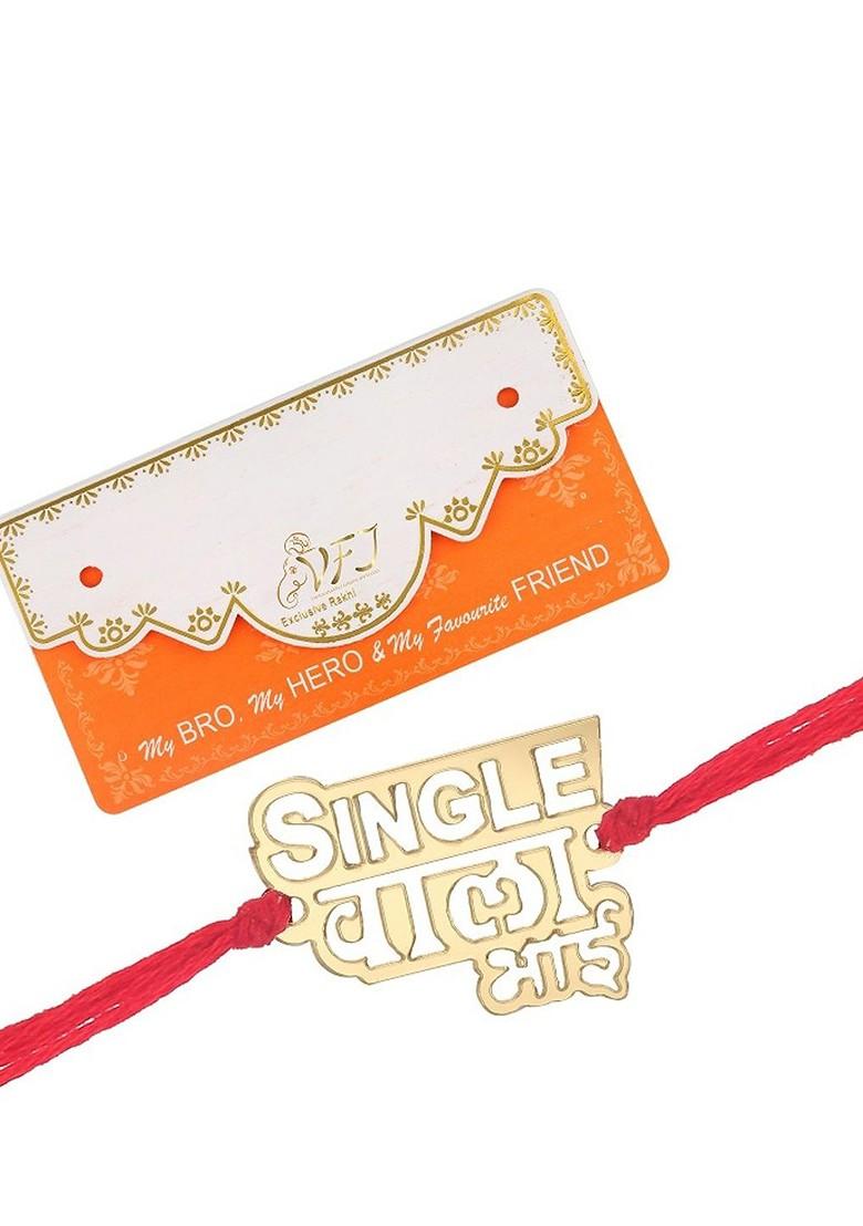 Gold Set Of 2 Thread Rakhis For Women