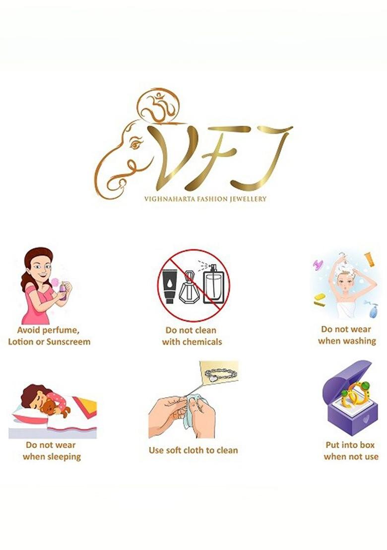 Gold Men Gold Plated Cz Studded And Beaded Om Gannathaya Rakhi