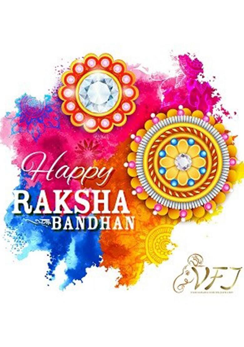 Gold Mens  Rhodium Plated Rakhi