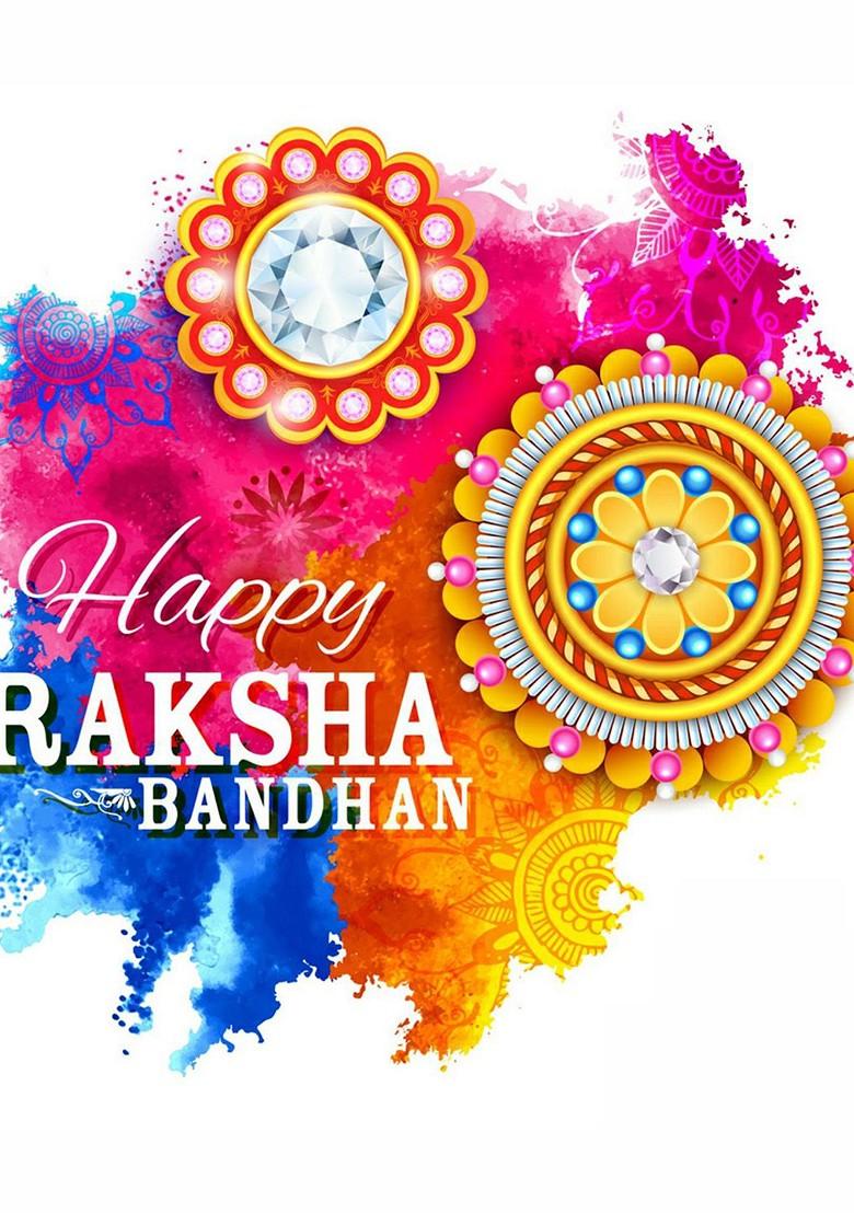 Red Mens  Gold And Rhodium Plated Khanda Thread Rakhi