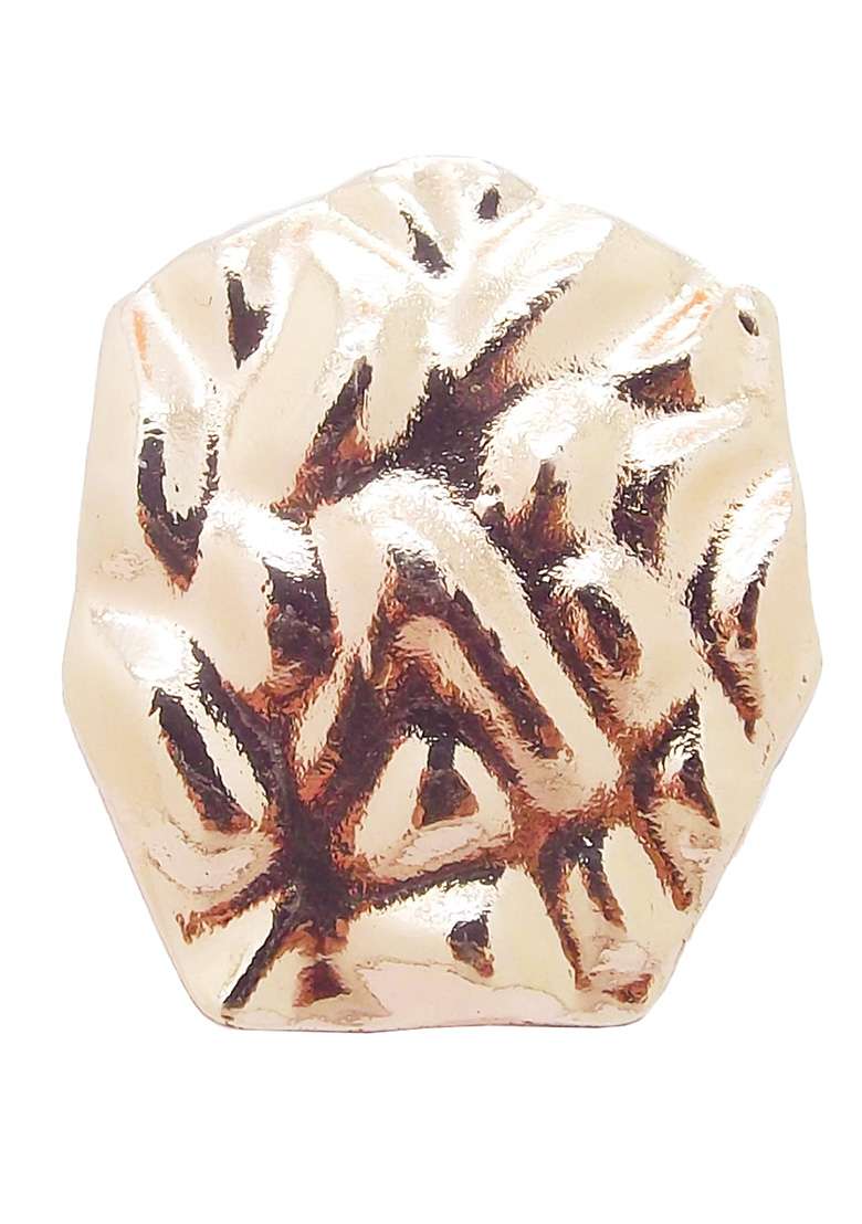 Rose Gold Plated Hexagon Ring - Indya