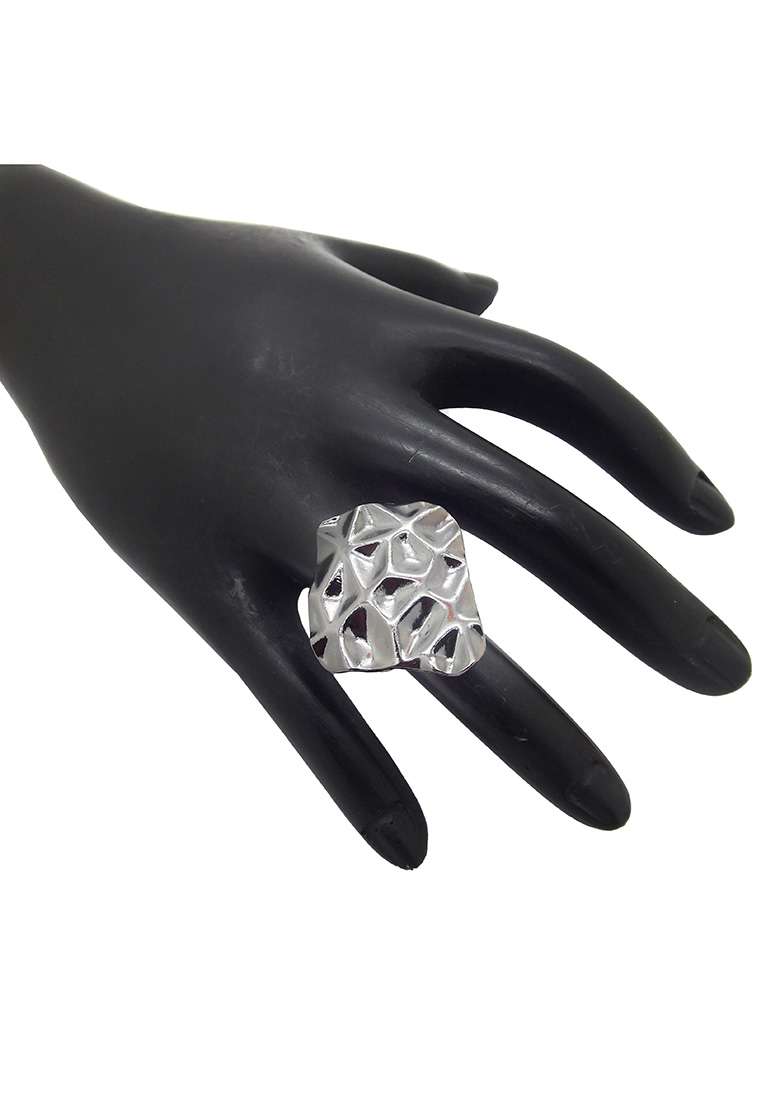 Black Kite Shaped Ring - Indya