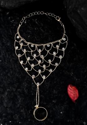 Women Gold Ring Bracelet