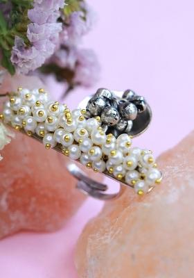 Oxidised Platinum Plating Zinc Alloy Rings