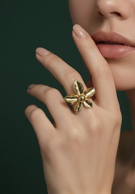 Golden Stainless Ring