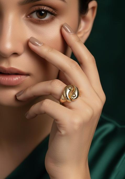 Golden Stainless Ring