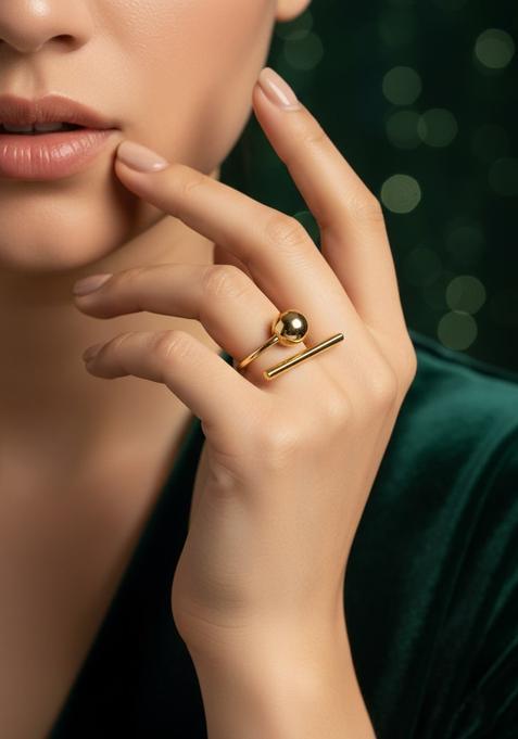 Golden Stainless Ring