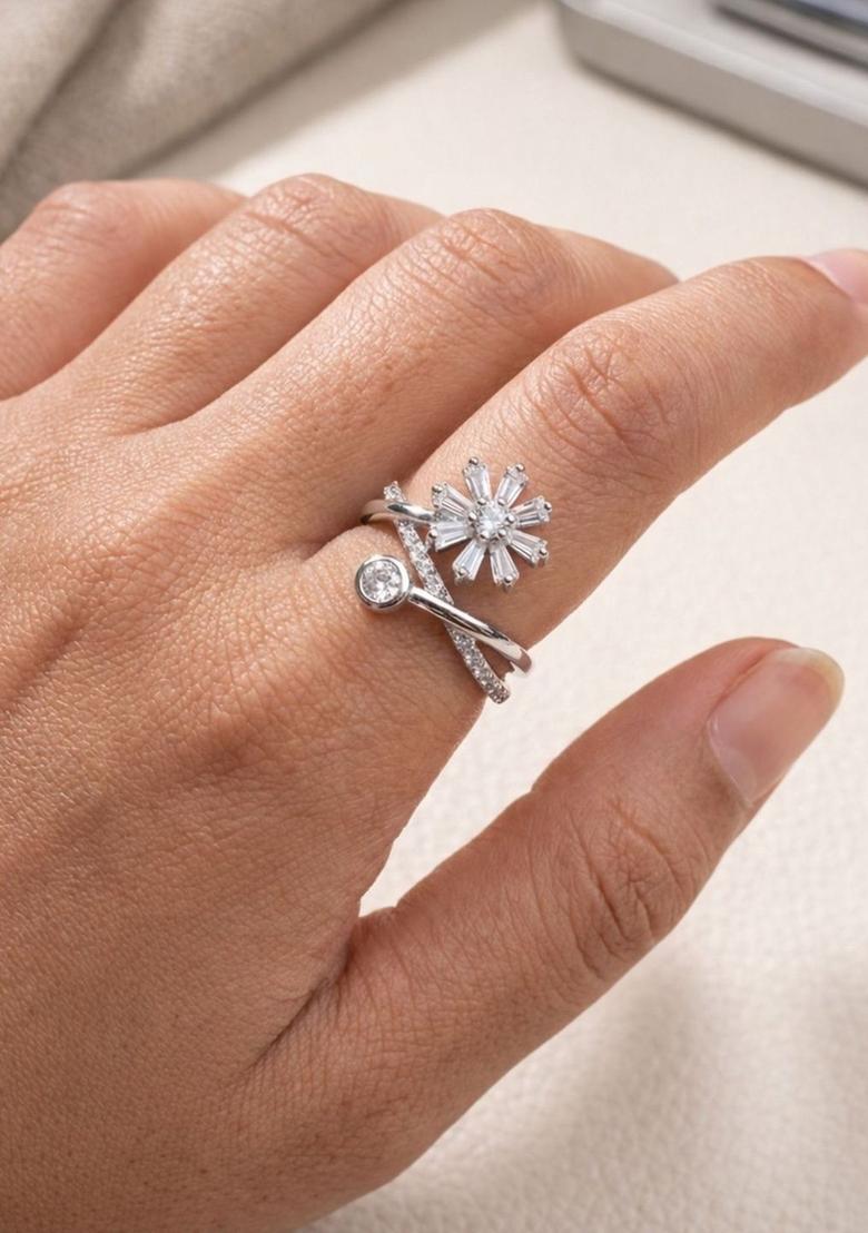 Silver Alloy Ring - Indya