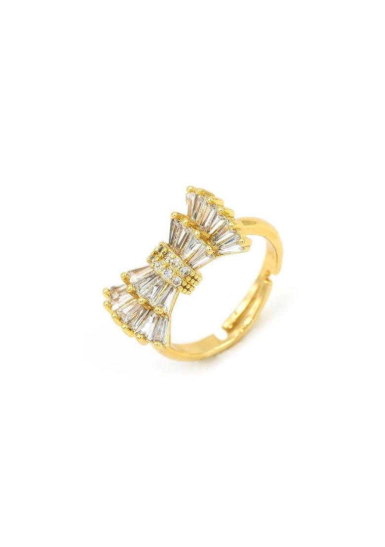 Golden Alloy Ring - Indya