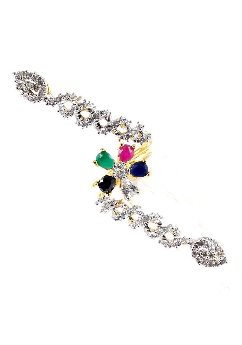 Golden Alloy Ring - Indya