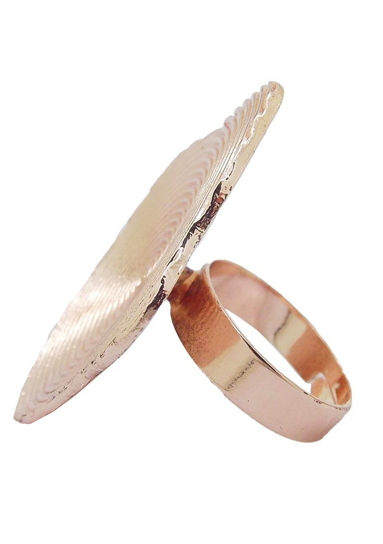 Rose Gold Alloy Ring - Indya