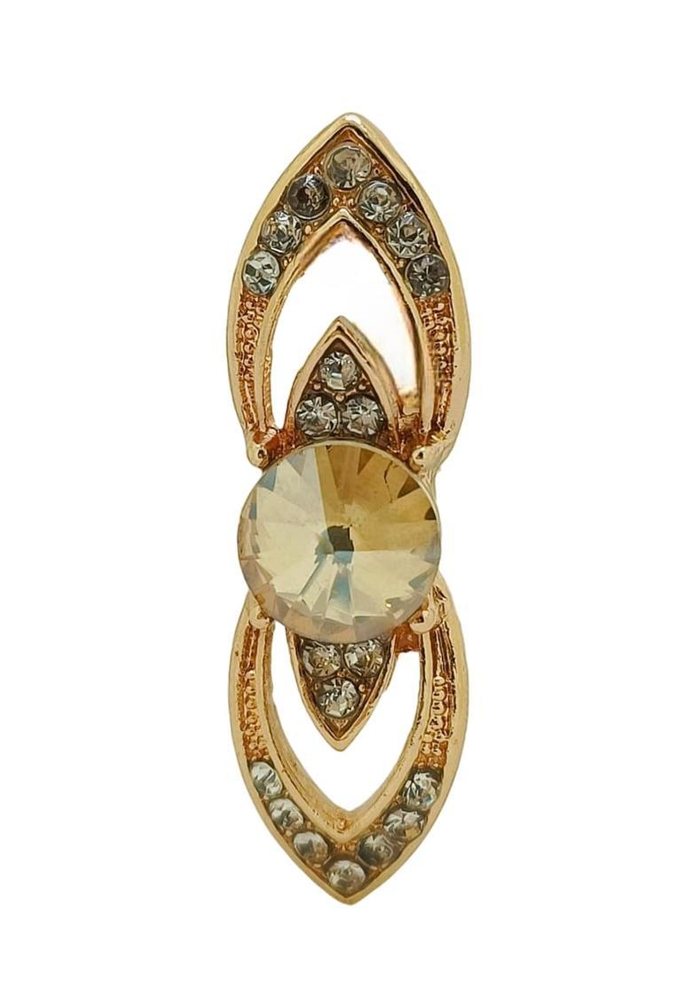 Golden Alloy Ring - Indya